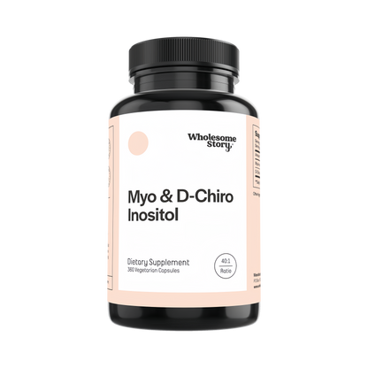 Wholesome Story Myo-Inositol & D-Chiro Inositol Supplement for Women | Fertility Supplements for Hormonal Balance & Ovarian Health Support | Myoinositol | Ideal 40:1 Ratio | 90 Servings