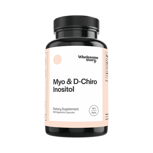 Wholesome Story Myo-Inositol & D-Chiro Inositol Supplement for Women | Fertility Supplements for Hormonal Balance & Ovarian Health Support | Myoinositol | Ideal 40:1 Ratio | 90 Servings